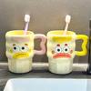 Высокоценная милая чашка для полоскания рта, пара керамических чашек для чистки зубов, высококлассная легкая роскошная чашка для мытья, детская чашка для зубной щетки