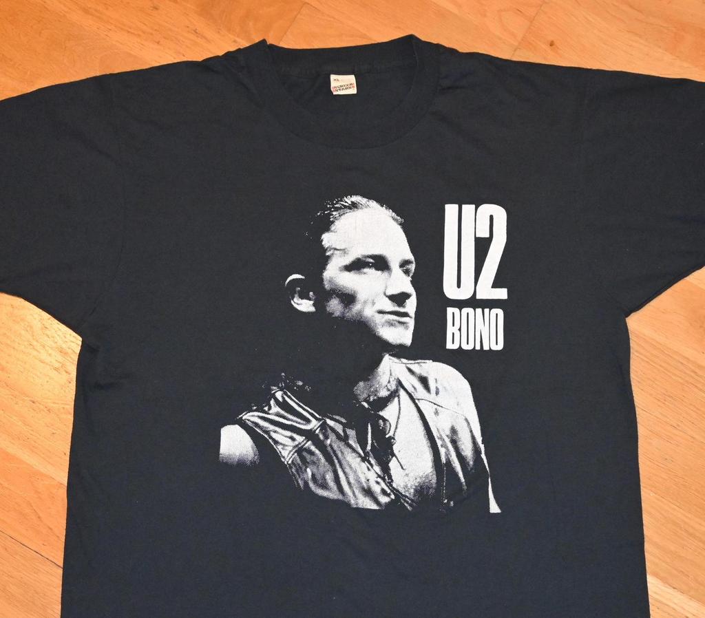 1980's U2 - BONO vintage original Rare! 80's Tour rock concert band tee t-shirt (XL) X-Large Screen Stars Edge Vtg Ireland Irish Tshirt GiFT