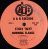 12-дюймовая пластинка BURNING FLAMES Stiley Tight 286 A B Records 1985 Ямайка Регги Ска Даб Б/у