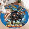How Train Dragon Round Area Rug Carpet Rug For Living Room Bedroom Sofa Playroom Decor Nonslip Floor Mat