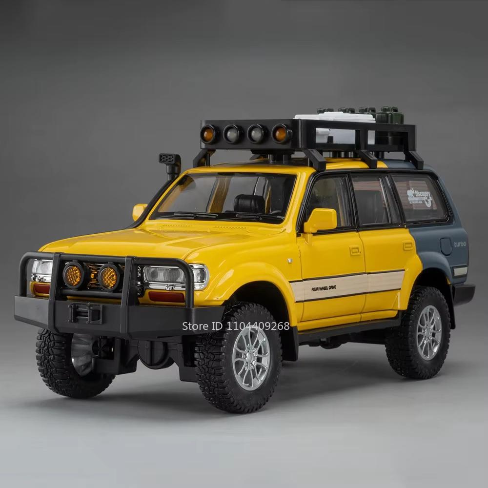 1:Модель автомобиля-игрушка Tundra Land Cruiser LC80 Масштаб 1:24 Сплав Литье под давлением Открывающиеся двери Модели внедорожников для детских подарков