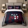3Pcs Bedding SetBologna FC Soft Bed Sheet and Two Pillowcases Home Bedroom Decor
