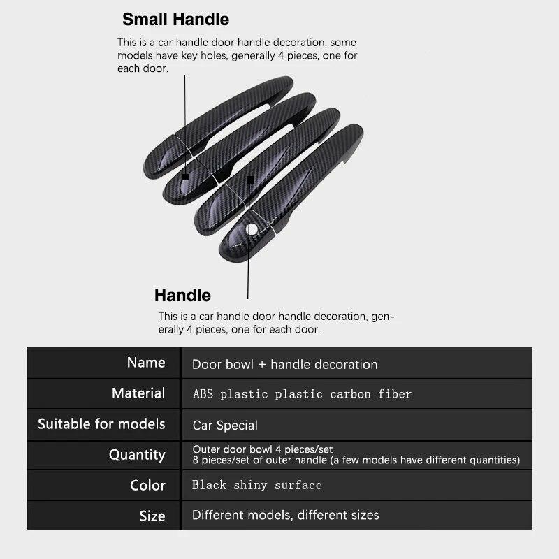 Carbon Fiber Door Handl Cover for Toyota Yaris Cross XP210 Accessories Mazda2 Hybrid Car Exterior Stickers