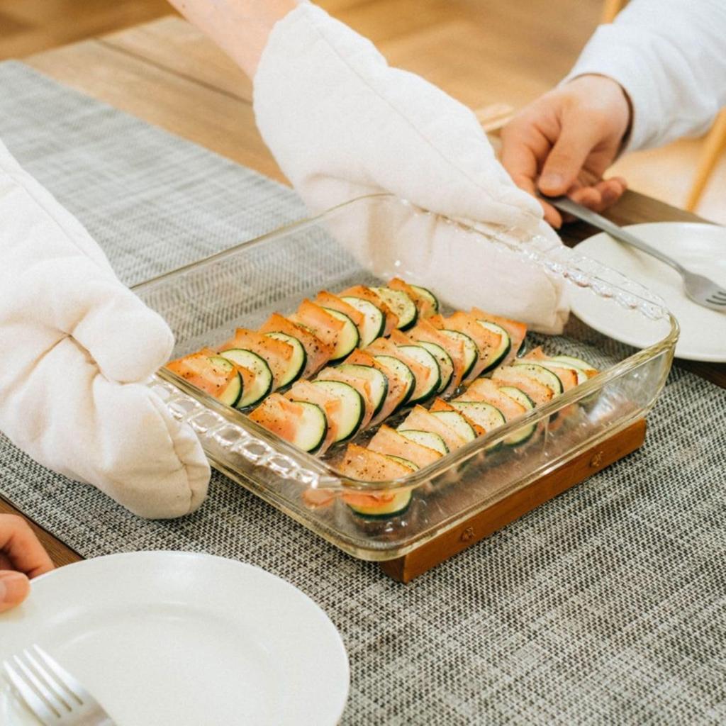 HARIO Стеклянная квадратная форма 1300 мл BUONO Кухонная форма для гратена Сделано в Японии Прозрачная Жаростойкая HKOZ-130-BK