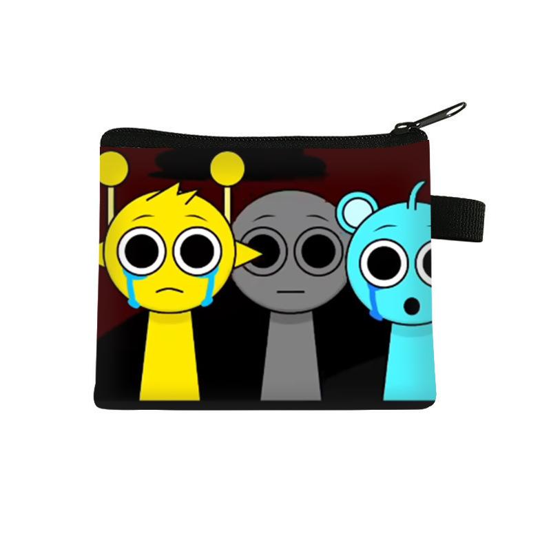 Сумка для смены Sprunki Plus Rhythm Box Мультяшная Мини Маленькая Сумка Большая Вместимость Сумка для Хранения