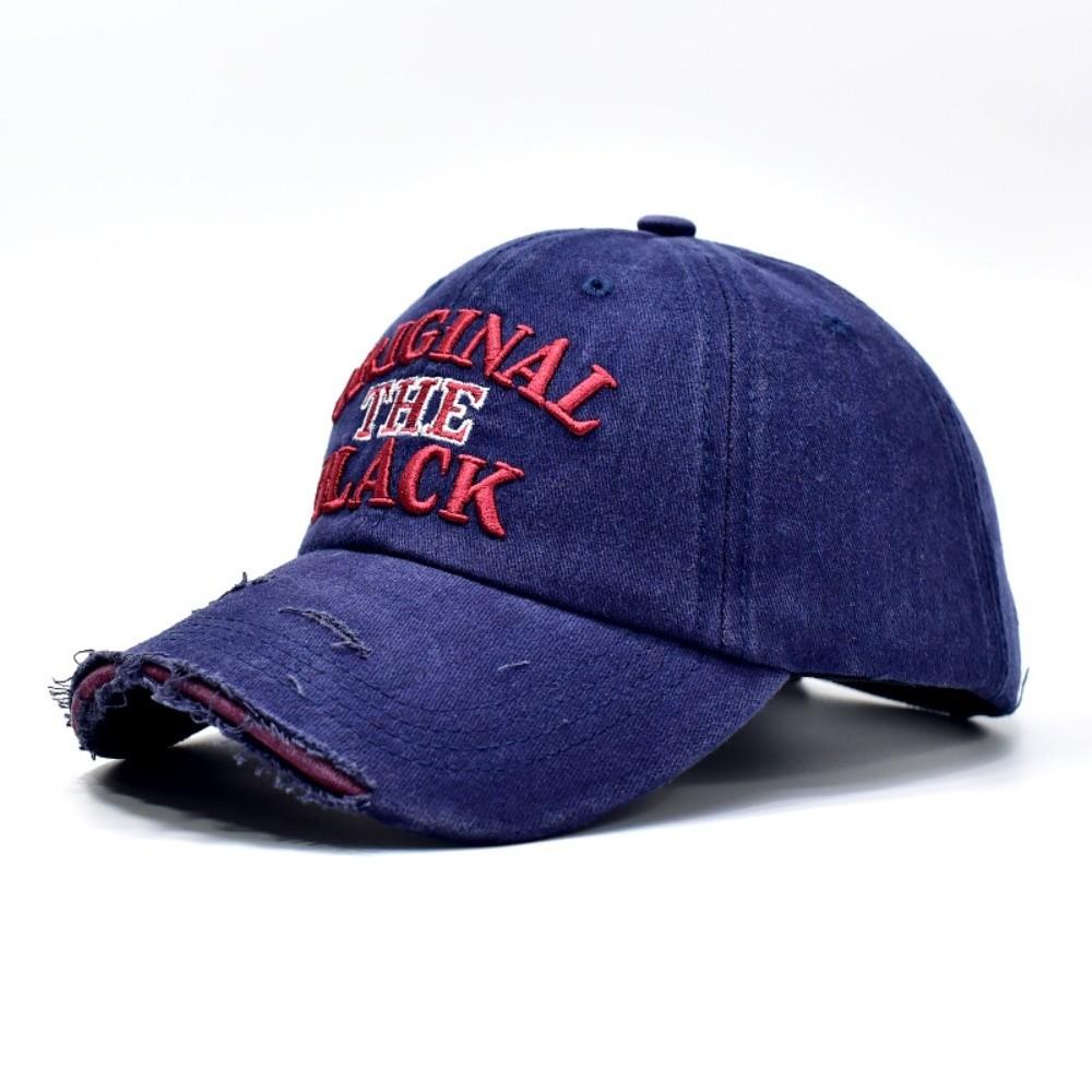 Washed Cotton Embroidery Baseball Cap Sunscreen Hats  For Man Women Fashion