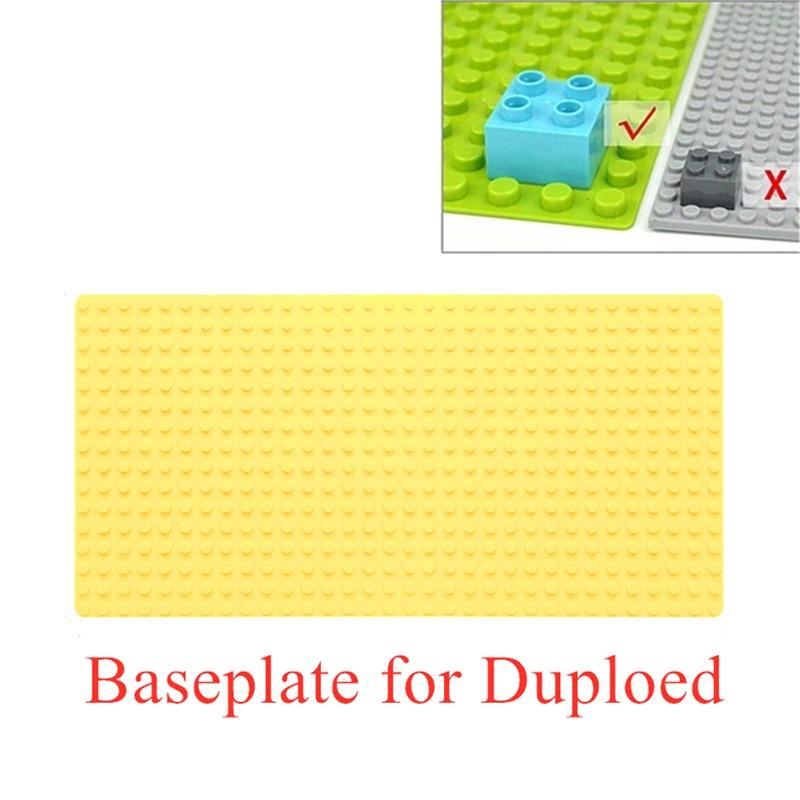 Базовая пластина 16*32 точки Duploed Большие строительные блоки Базовая пластина Кирпичи Классические Кирпичи Детские игрушки Совместимы с брендовыми блоками