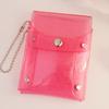 Cute Sequins Transparent Coin Purse Lipstick Bag Girl Kawaii Pink Key Chain Wallets Card Holder Fashion Hasp Clear Pvc Mini Bags