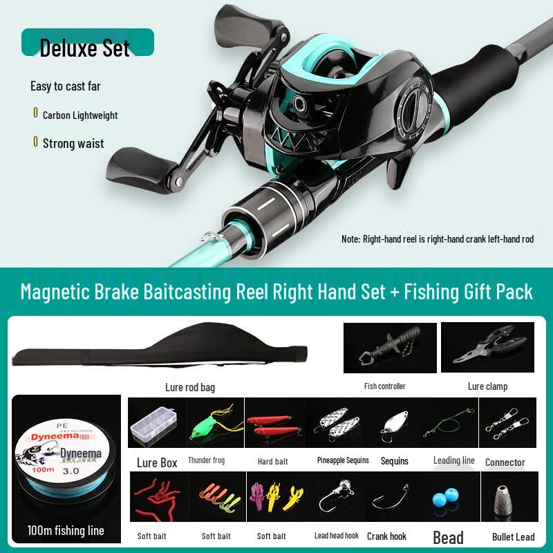 iosn Carbon Lure Casting Rod Set