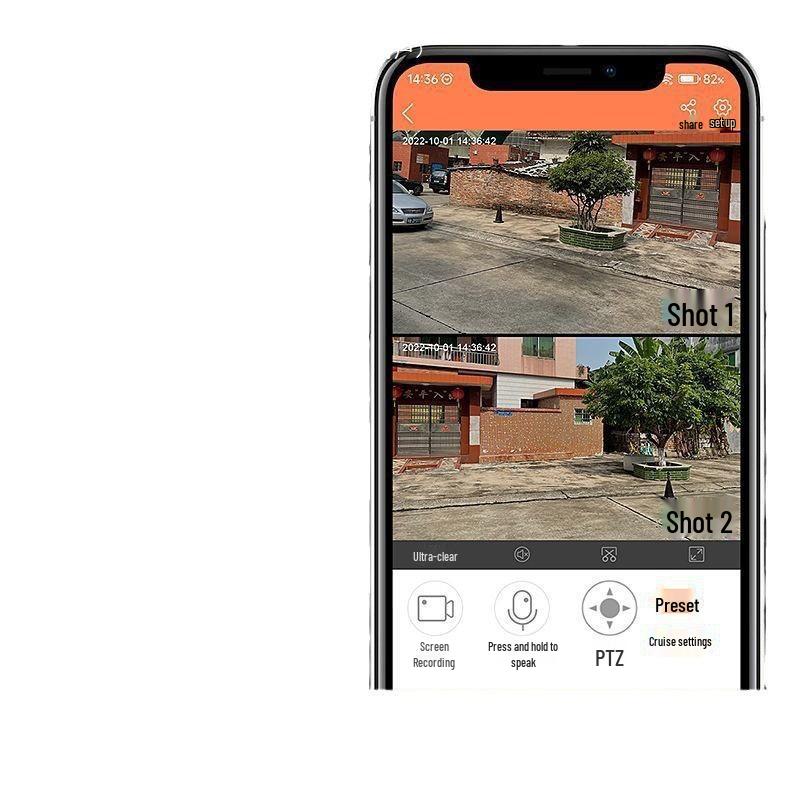 360° Dual Screen Wireless 4G Home & Outdoor Security Camera with Mobile Remote Access