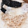 New Sexy Lace Women's Panties High Quality Flocking Peach Heart Underwear Breathable Mesh Briefs Low Waist Female Underpants