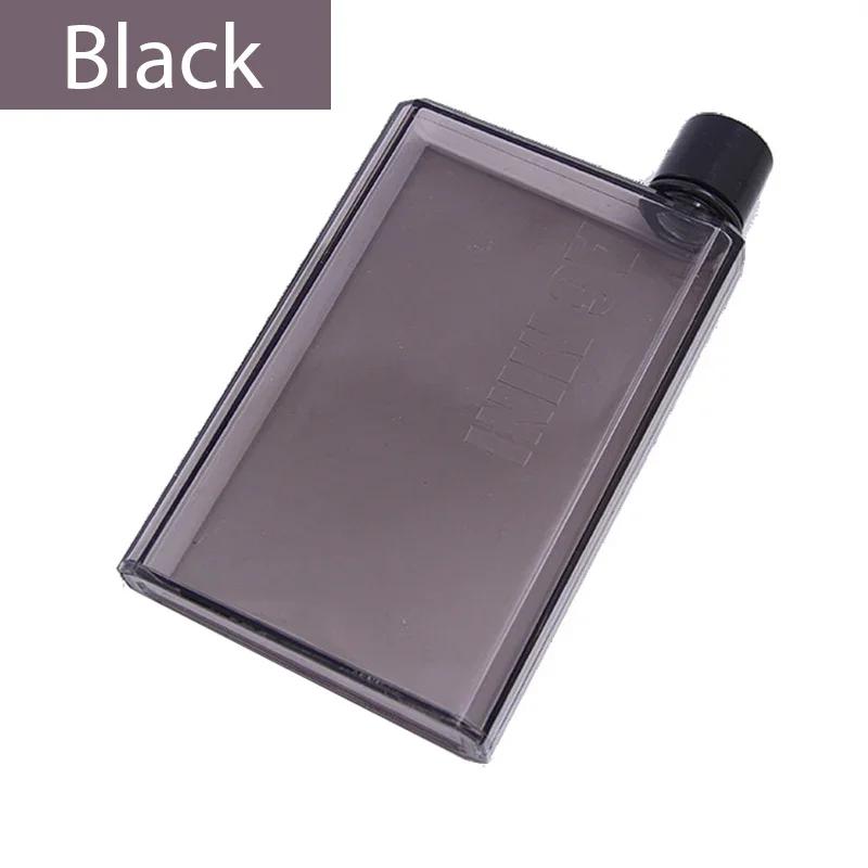 Creative Simple A6 Paper Cup Handy Portable Plastic Water Square Water Bottle Cup Leisure Sports Flat Kettle Wholesale Bottle