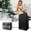 Portable Cassette Tape Player with Digital Converter and MP3 USB Music Data Computer Converts Cassette Tapes to Can Burn Includes Japanese Black