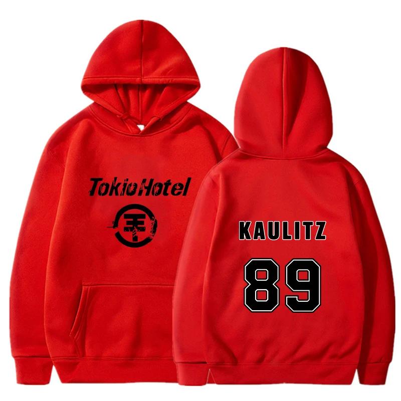 Мужские худи Rock Band Tokio Hotel с принтом Kaulitz, женские худи в стиле хип-хоп Харадзюку, пуловеры унисекс оверсайз, одежда