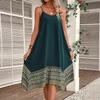 Women's Fashion Loose Halter Dress Irregular Dress