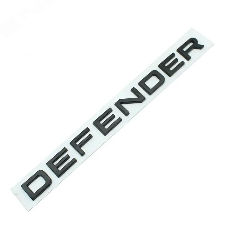 DEFENDER Letters Sticker Decal Car Trunk Badge Front Hood Bonnet Emblem For Defender Auto Accessories