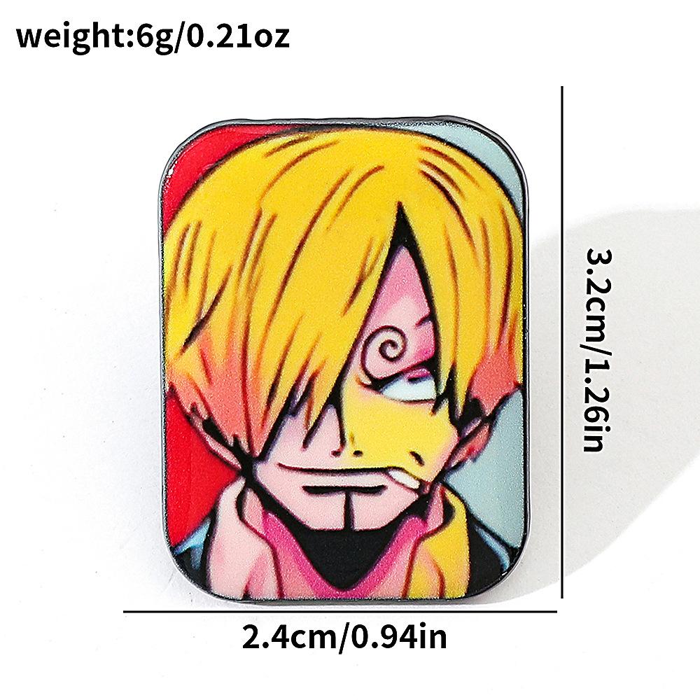 191 Штука Брошь ONE PIECE Металлический значок Riman Пираты Луффи Пины и аксессуары One Piece