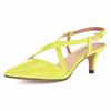 LOSLANDIFEN Women's 5cm Pointed Toe Cross Strap Buckle Sandals Slingback Pumps High Heels Party Wedding Dress Comfortable Shoes