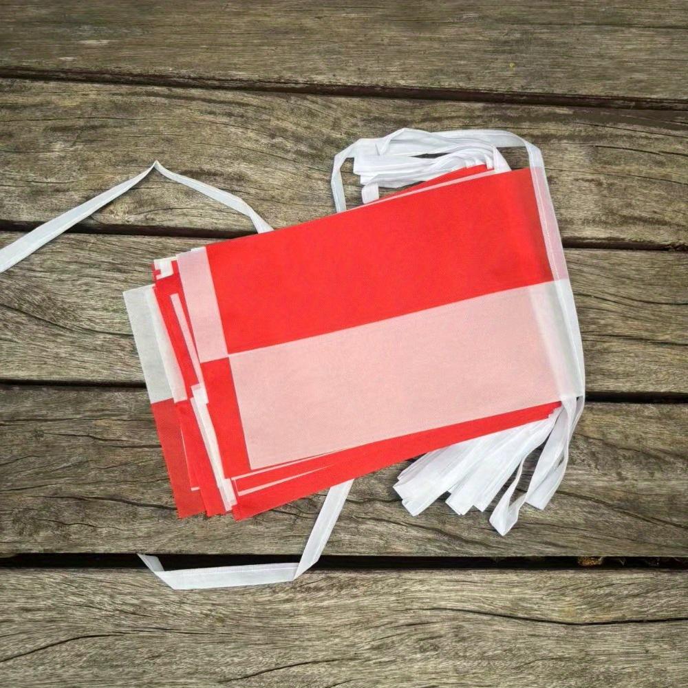 10M (32,8 фута) Польский флаг, флажная гирлянда, праздничное украшение, подвесной флаг, флаг-растяжка