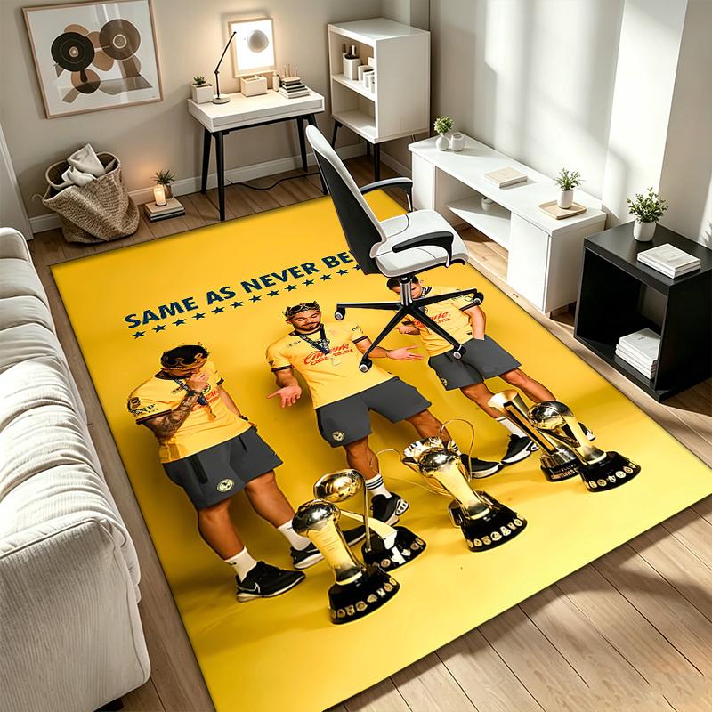 Club America A rug suitable for office chair areas living rooms and computer desks perfect for home offices and an ideal holiday gift