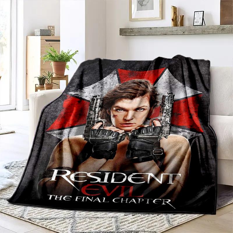 The sci-fi game Resident Evil features the Umbrella Corporation blanket a soft home furnishing nap decoration a warm Sherpa blanket for all seasons U8