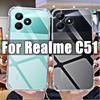 Мягкий силиконовый противоударный прозрачный чехол для Realme C51 HD, прозрачные чехлы для Realme C 51 6,74 дюйма, RMX3830, защита от царапин