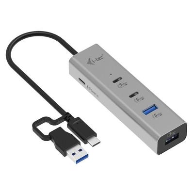 I-tec Универсальная зарядная станция Металл 4 порта USB-C/USB-A Power Delivery 85 Вт Серебристый