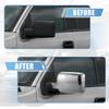Для Ford F-150 F150 2004-2008 ABS Хромированная Накладка на Зеркало Заднего Вида и Боковые Зеркала Крышка Зеркала Внешняя Отделка Корпуса Двери Клейкая Наклейка