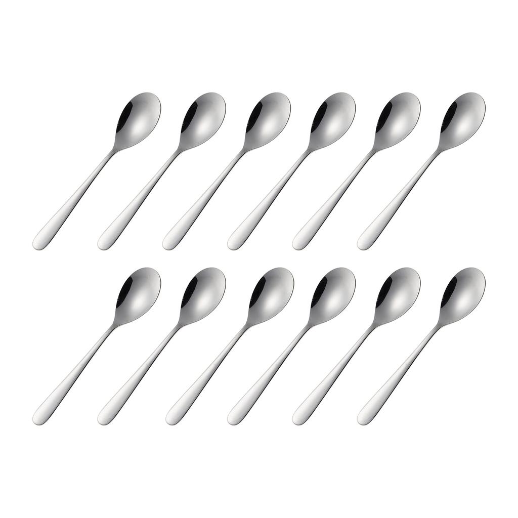 Nagao Tsubamesanjo Smooth Curry Spoon 18cm Stainless Steel Set of 12 Made In Japan #4400