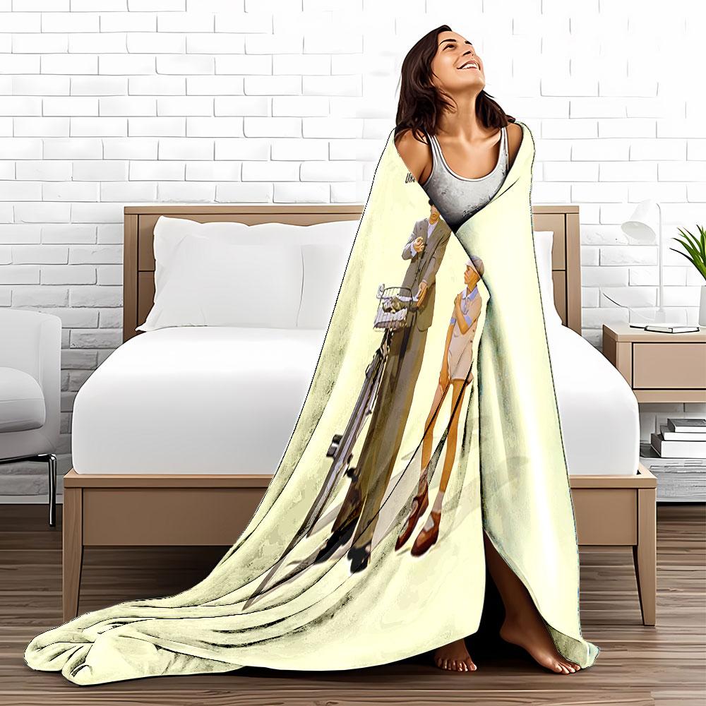 "La Vie Est Belle Blanket" for all seasons blanket lunch break throw gift