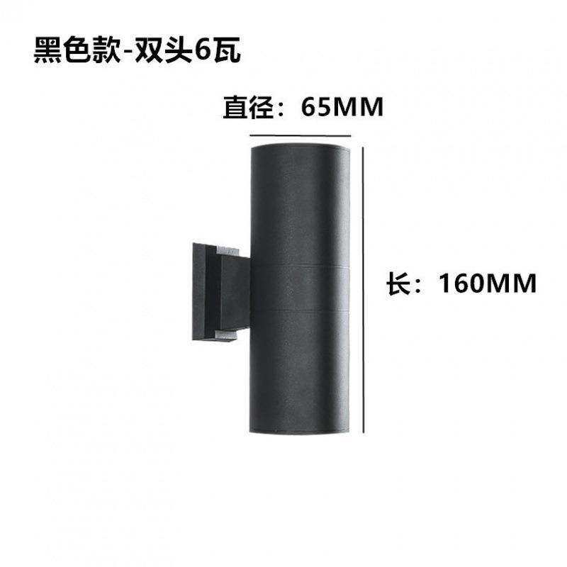 Уличный двухголовочный настенный светильник E27 для сада, двора, балкона, алюминиевый, для крыльца, для улицы, для дорожки, внутренний настенный бра для коридора, водонепроницаемый