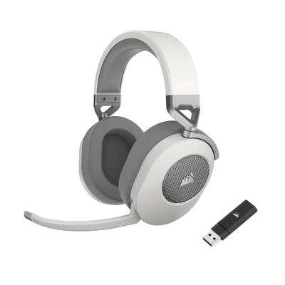 CORSAIR HS65 WIRELESS Игровая совместимая и гарнитура, Белая, ПК, PS5, PS4, CA-9011286-AP2