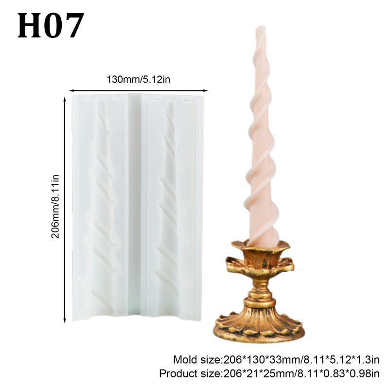 1 шт. спиральная коническая форма для свечей, коническая форма для изготовления свечей своими руками, силиконовая форма для свечей, форма для изготовления свечей, поворотная форма для свечей, силиконовая форма для свечей