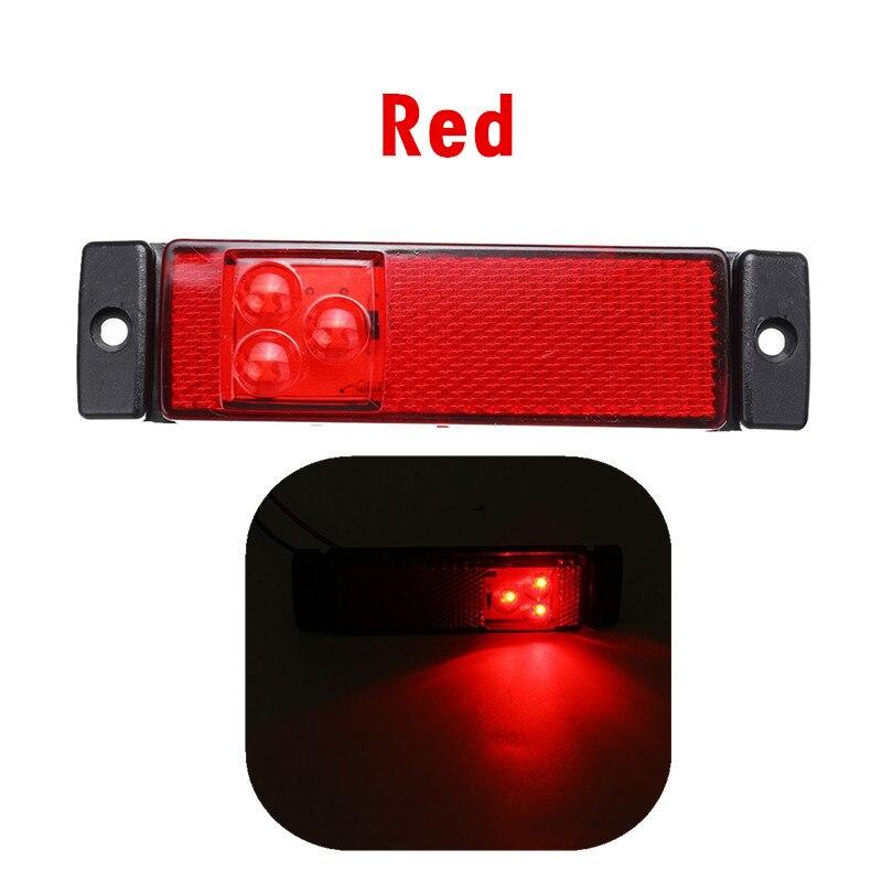 12 В 24 В 3 светодиодный автомобильный боковой габаритный фонарь, отражатель указателя поворота, задний индикатор для грузовика, прицепа, каравана, грузовика-фургона