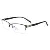 Simple Vintage Half Frame Anti-Blue Light Eye Protection Ultra Light Glasses Business Eyeglasses