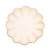 Mino Ware Kaneko Kohei [Linker] Plate, Medium Plate, White, Rinka, Diameter Approximately 17cm, Microwave and Dishwasher Safe, Made In Japan 555-0006
