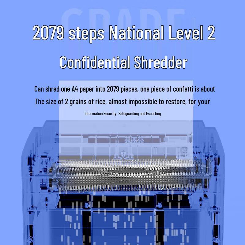 Deli SE661 P-2 High-Security 10-Sheet Cross-Cut Paper Shredder with CD/Card Support