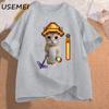 Stardew Valley El Gato T Shirt Unisexs Clothes Streetwear High Quality Cotton Short Sleeve Game Graphic T Shirts Streetwear Tees