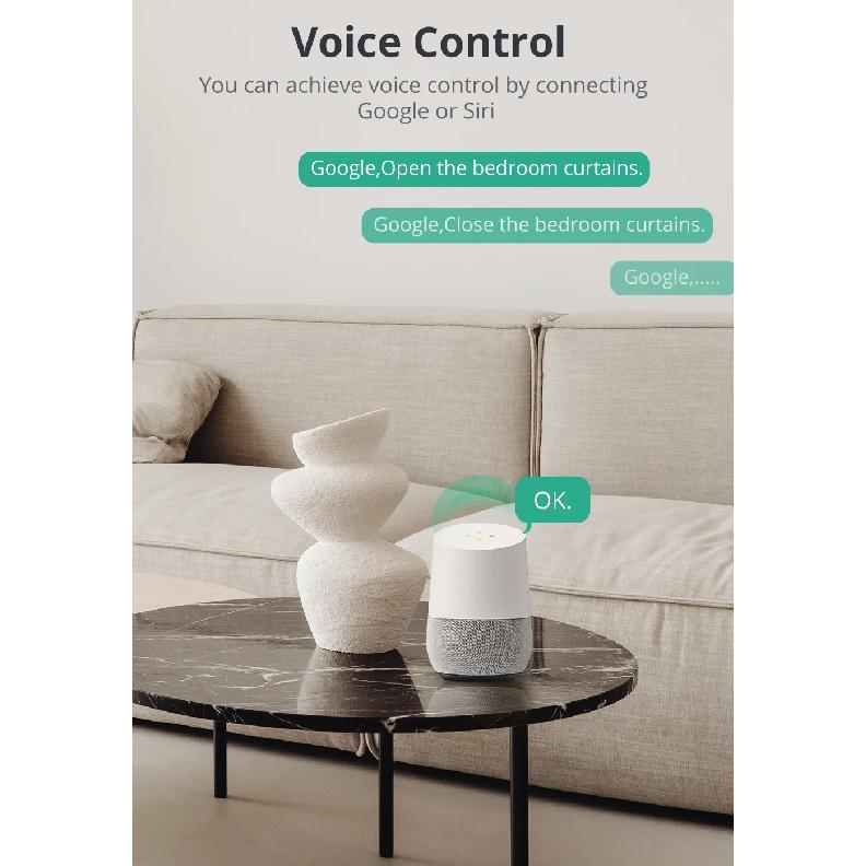 Zemismart Matter Over Thread Умный Мотор для Штор Управление через Приложения Google Home и Samrtthings Автоматическая Система для Штор