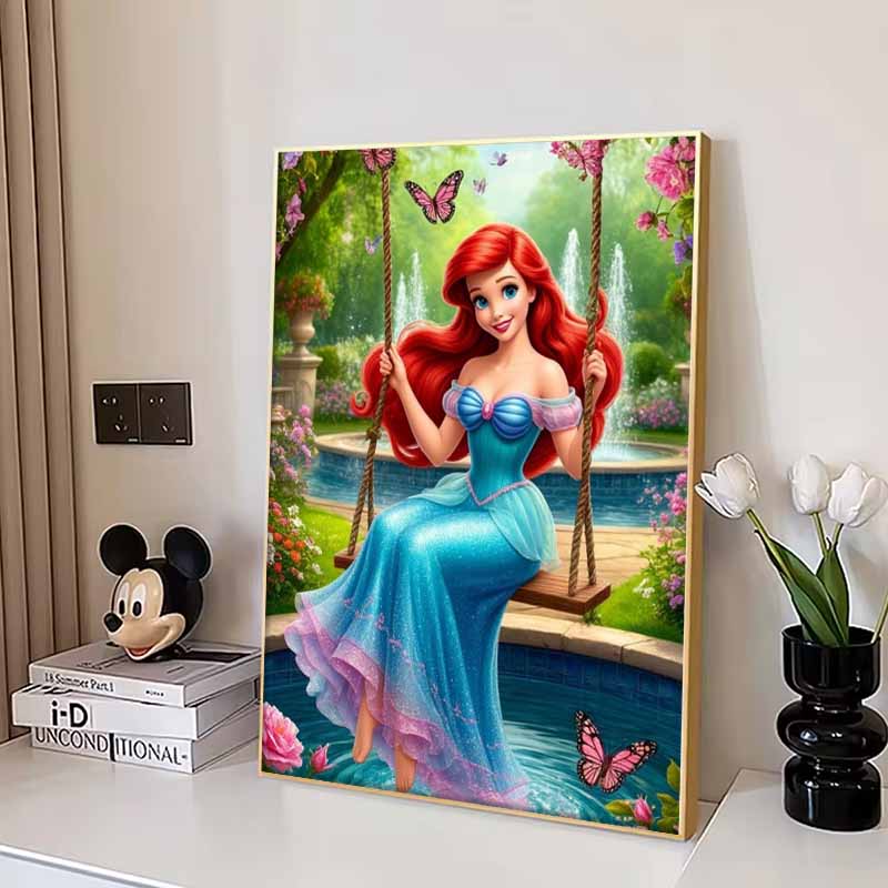 Disney 5D DIY Алмазная живопись Русалочка Ариэль Вышивка Мозаика Вышивка крестом Домашний декор Подарок Поделки