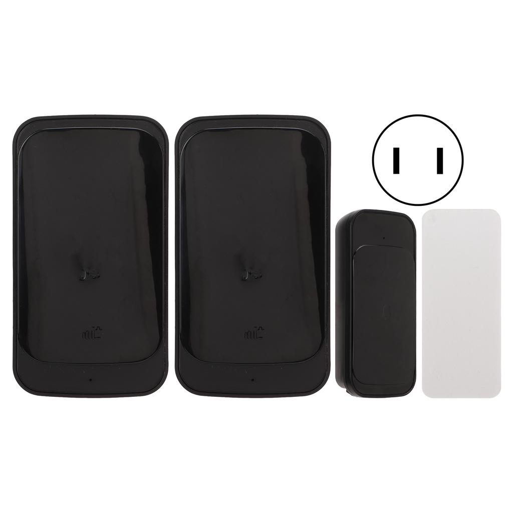 Wireless Doorbell 1 Transmitter 2 Receiver Battery Operated Cordless  Door Bell