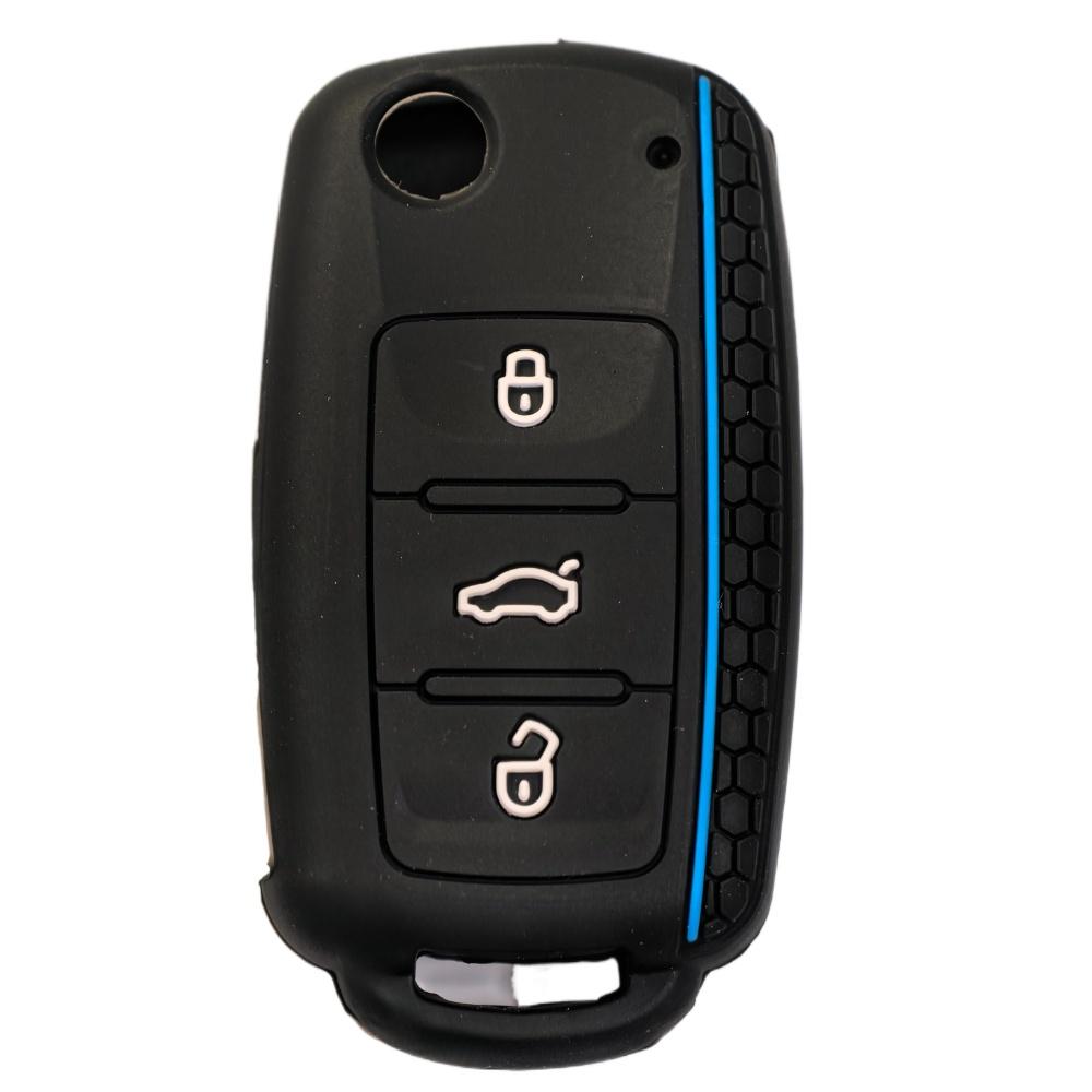Защитная крышка корпуса автомобильного ключа Для Volkswagen polo passat b5 golf 4 5 6 MK5 MK6 Eos Bora Beetle TSI новая Силиконовая крышка чехол