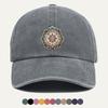 pc Unisexdala Floral Pattern Printed Baseball Cap Vintage Ethnic Style Printed Design Fashionable Trendy Street Cap Unisex Adju