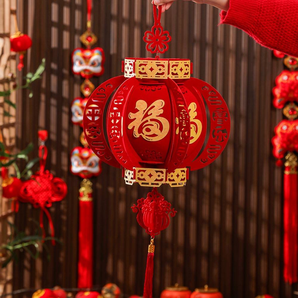Благословение Подвесной Фонарь Китайский Стиль Весенний Фестиваль Товары Новогодние Украшения