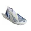 Adidas Predator Edge+ AG Artificial Ground Abrasion Resistant Abrasion Resistant Soccer Shoes Men's White Blue GZ4647