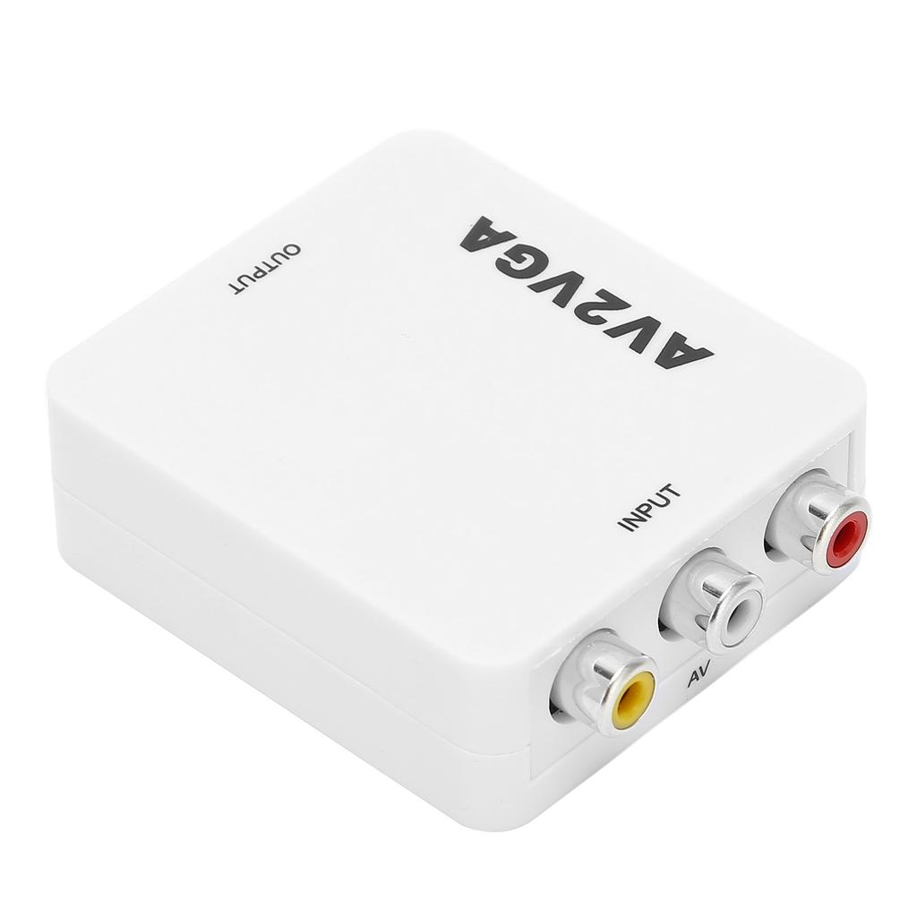 Для конвертера AV в VGA Портативный видеоконвертер 1920x1080 HD AV2VGA с USB-кабелем