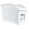 Storage Container On Wheels, White, Narrow, 13 L, 3 Pcs.