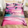 Kids Surfboard Duvet Cover Twin Queen Hawaii Ocean Surfing Bedding Set Boys Teens Men Sea Coastal Flower Decor Comforter Cover