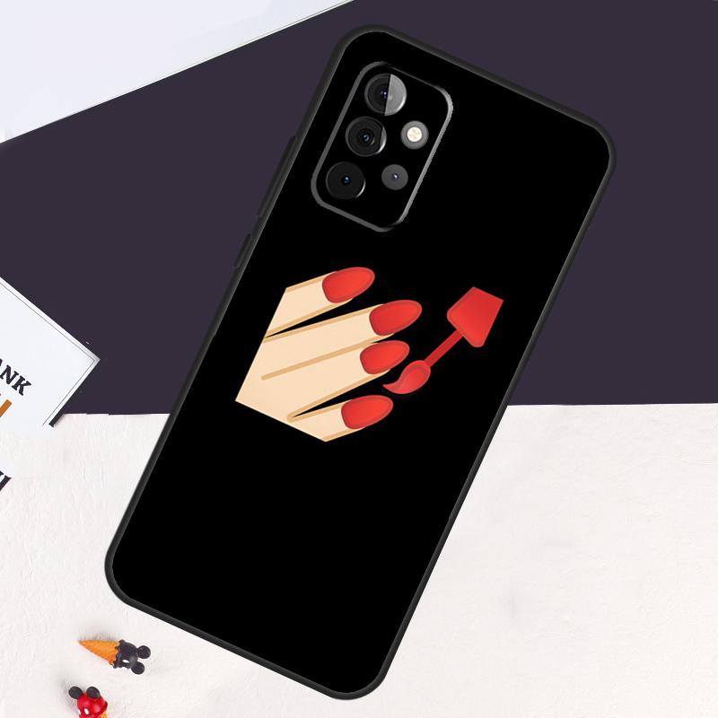 Чехол-накладка для ногтей для Samsung Galaxy A54 A34 A14 A51 A71 A50 A52S A73 A53 A33 A13 A12 A52 A32 A22