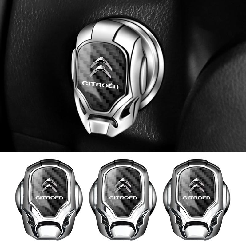New Car Styling ONE-CLICK Start Buttons Protective Cover Decor For Citroen C1 C3 C4 C5 C6 DS 3 DS 4 DS 5